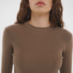 Merino Thumbhole Crewneck Putty