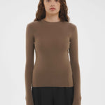Merino Thumbhole Crewneck Putty
