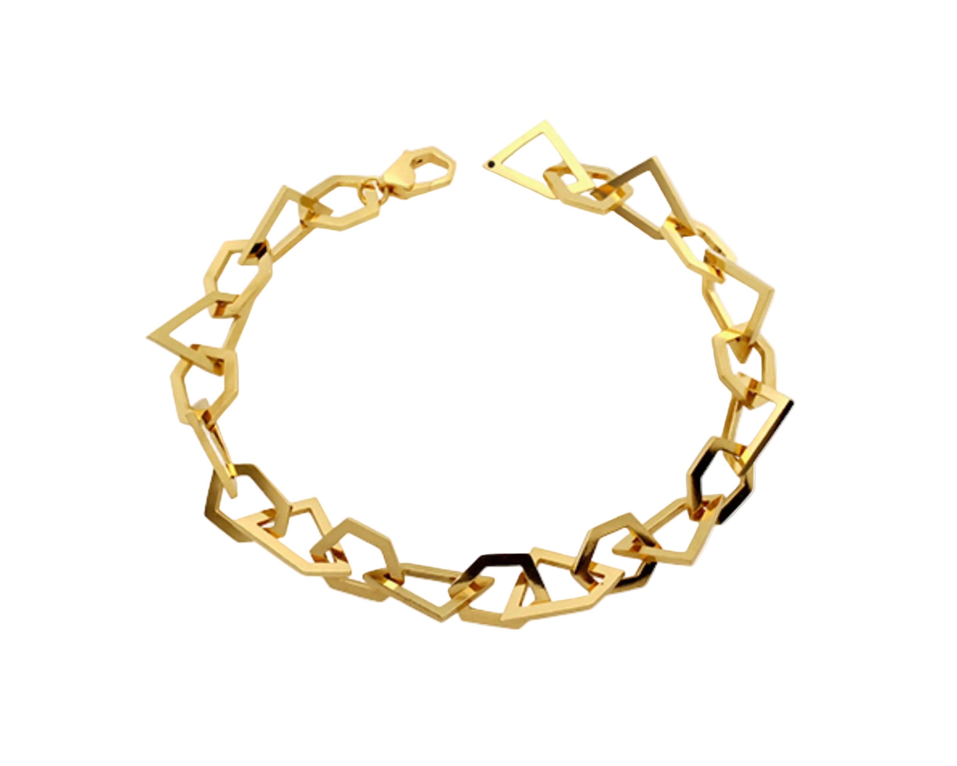 irregular detailed bracelet by sener besim