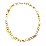 Mosaic Link Necklace in Gold by sener besim