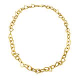 Mosaic Link Necklace in Gold by sener besim