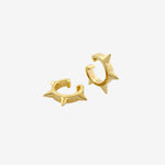 Şener Besim Multipoint Ear Cuff in 14ct gold plating, flat lay