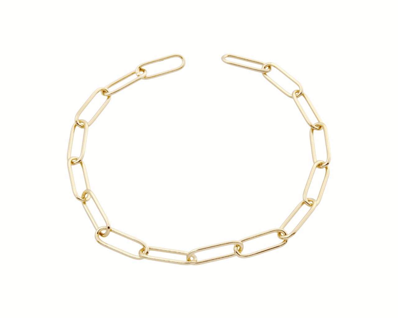 Şener Besim Paperclip Bracelet detail gif Buildable Collection Charm Building