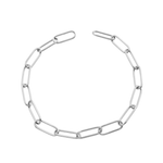 Şener Besim Paperclip Bracelet in sterling silver, flat lay