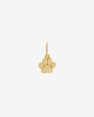 Paw Print Charm Gold