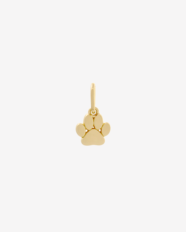Şener Besim Paw Print Charm in 14ct gold plating — Buildable Collection