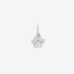 Şener Besim Paw Print Charm in rhodium plating — Buildable Collection