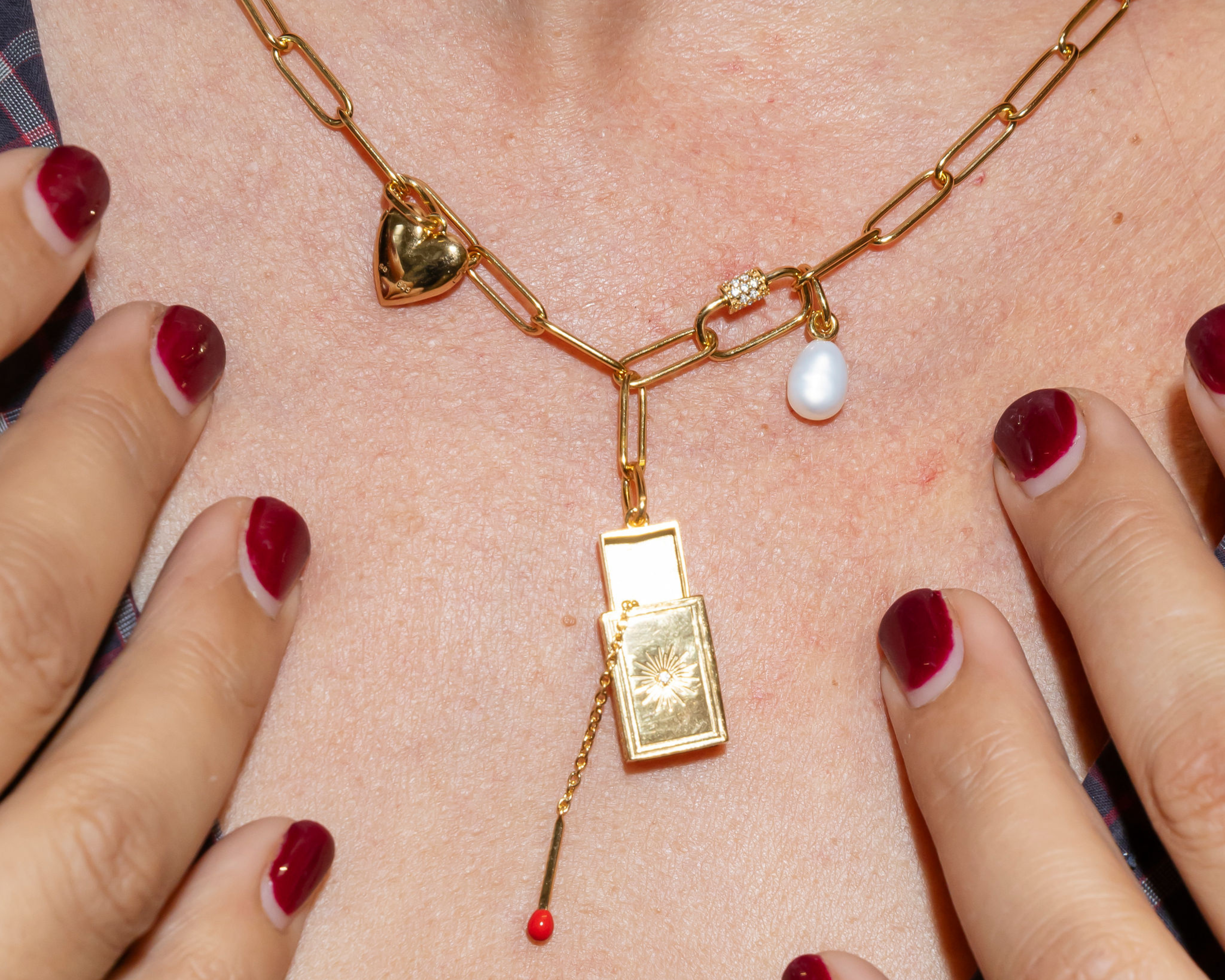 Şener Besim Pearl Charm featured on Buildable Chain — Buildable Collection
