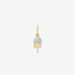Şener Besim Popsicle Charm in 14ct gold plating with lab-grown diamond accents — Buildable Collection