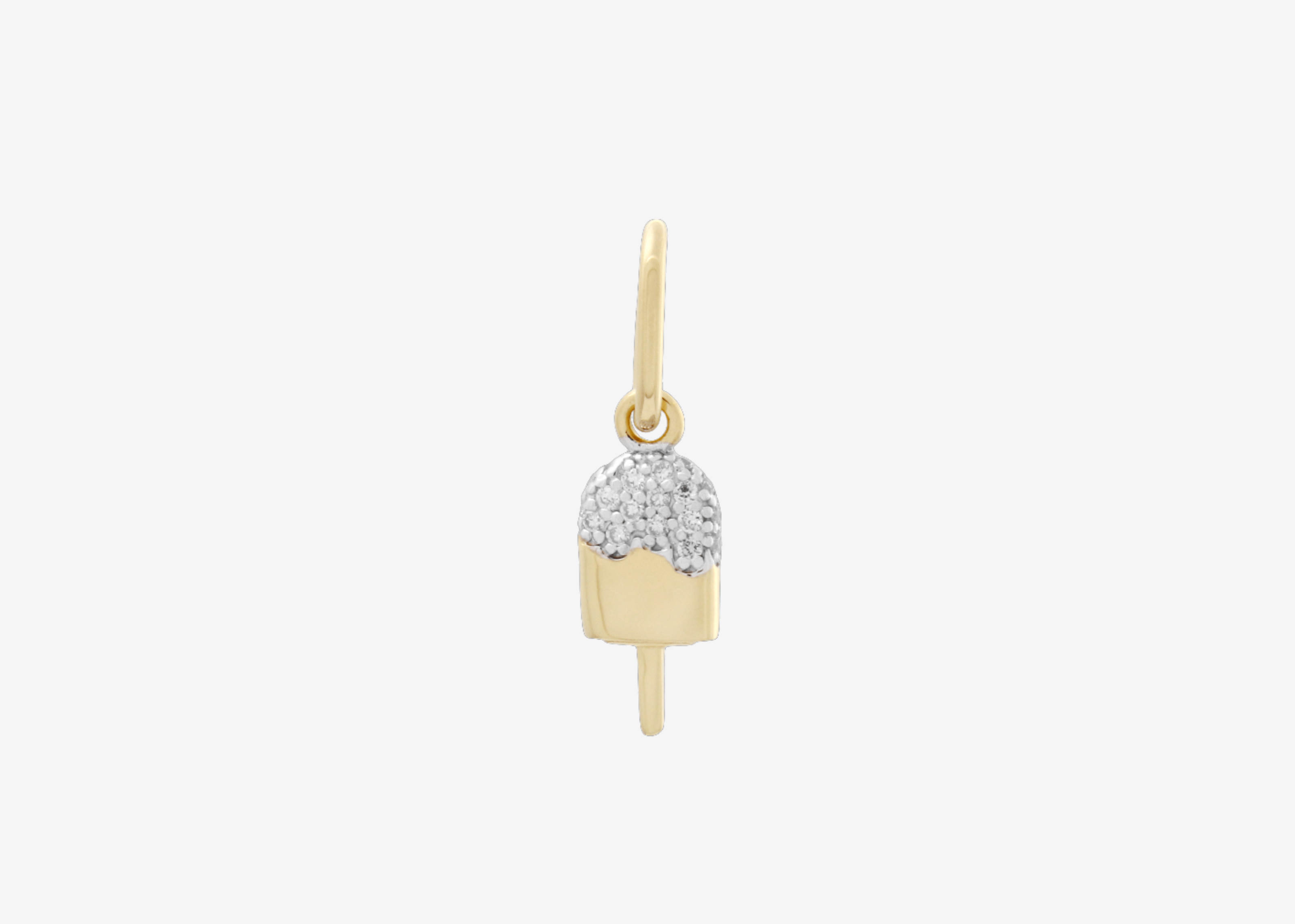Şener Besim Popsicle Charm in 14ct gold plating with lab-grown diamond accents — Buildable Collection