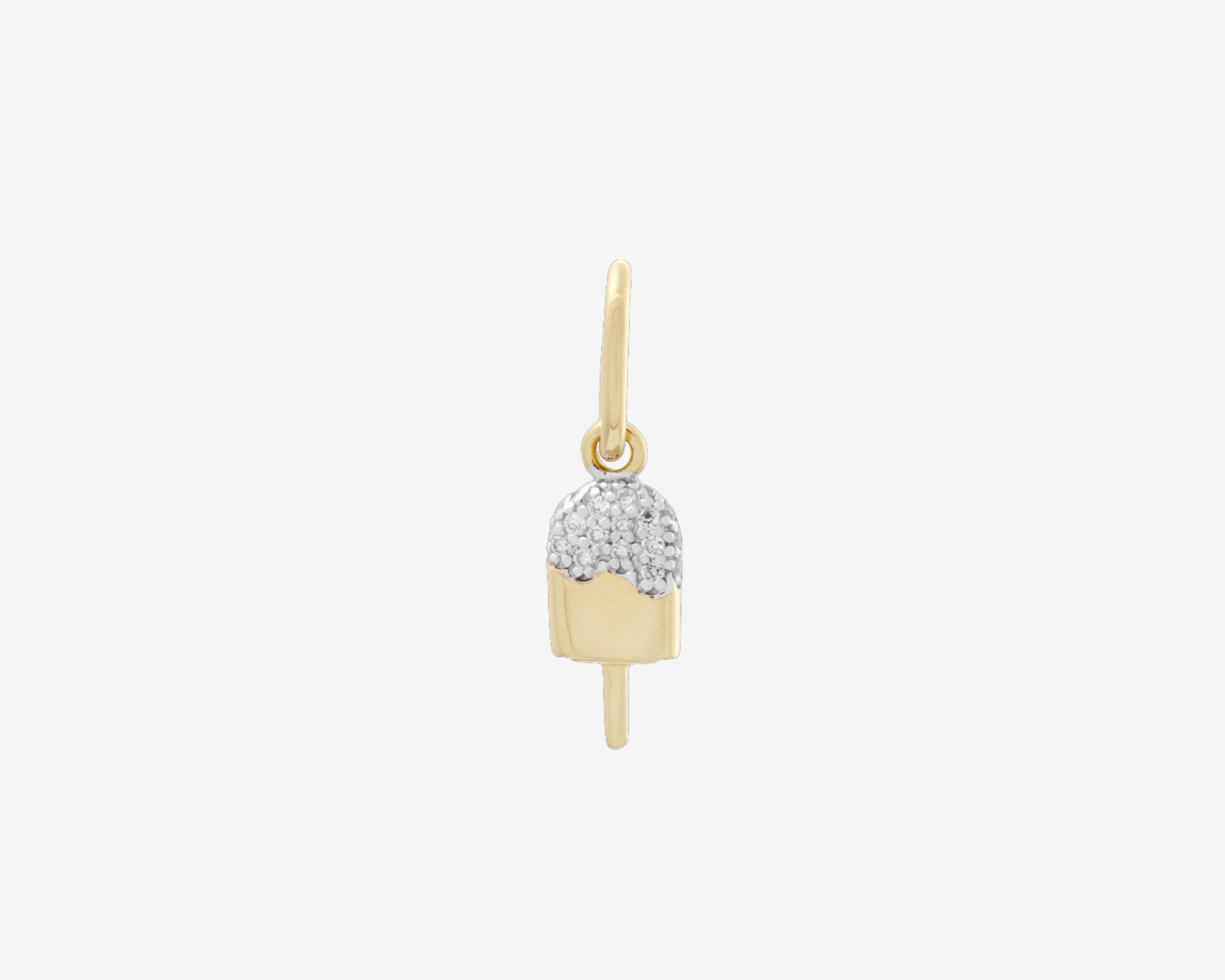 Şener Besim Popsicle Charm in 14ct gold plating with lab-grown diamond accents — Buildable Collection