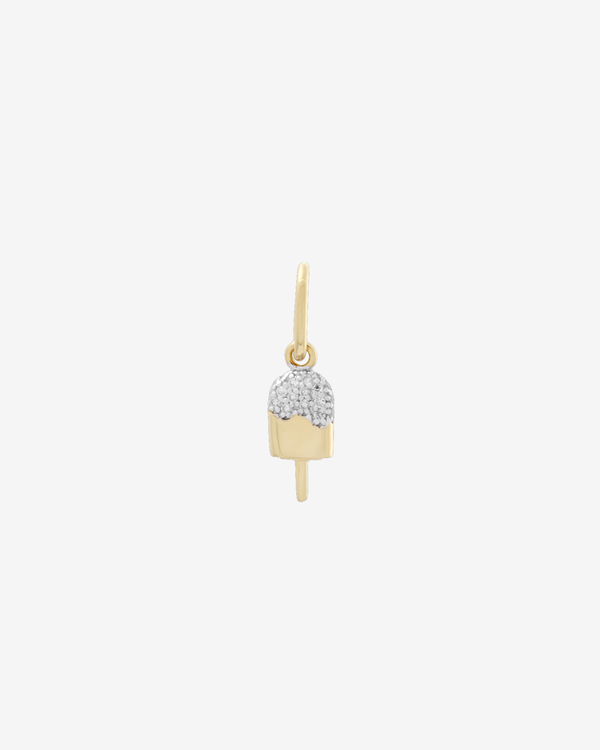 Şener Besim Popsicle Charm in 14ct gold plating with lab-grown diamond accents — Buildable Collection