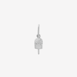 Şener Besim Popsicle Charm in rhodium plating with lab-grown diamond accents — Buildable Collection