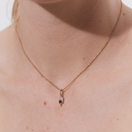 Şener Besim Popsicle Charm worn on necklace — sterling silver