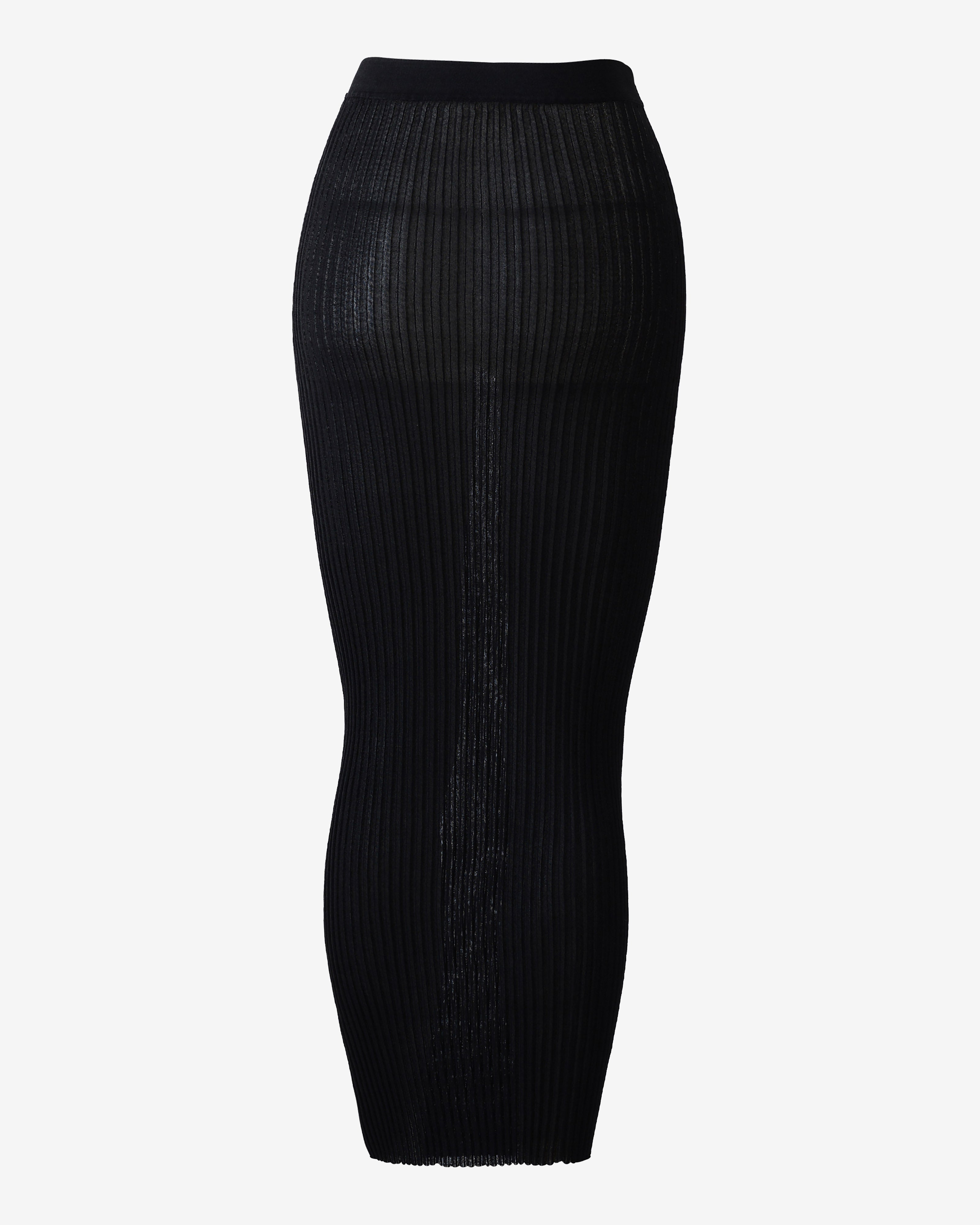 sener-besim-rib-knit-long-skirt-black
