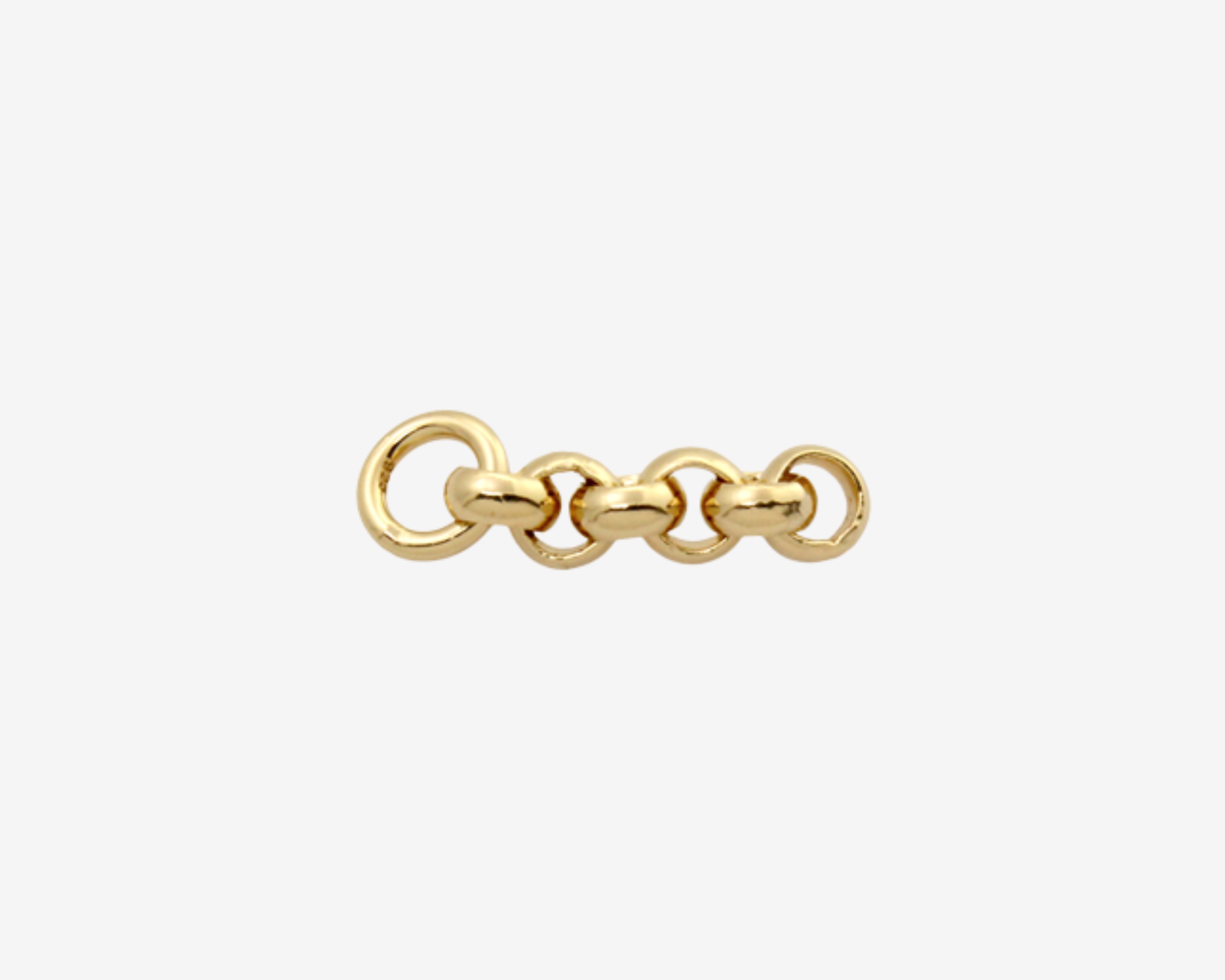 Şener Besim Rolo Charm Extender in 14ct gold plating, sterling silver