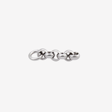 Şener Besim Rolo Charm Extender in rhodium plating, sterling silver