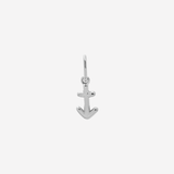 Şener Besim Sagittarius Charm in silver rhodium plating, flat lay