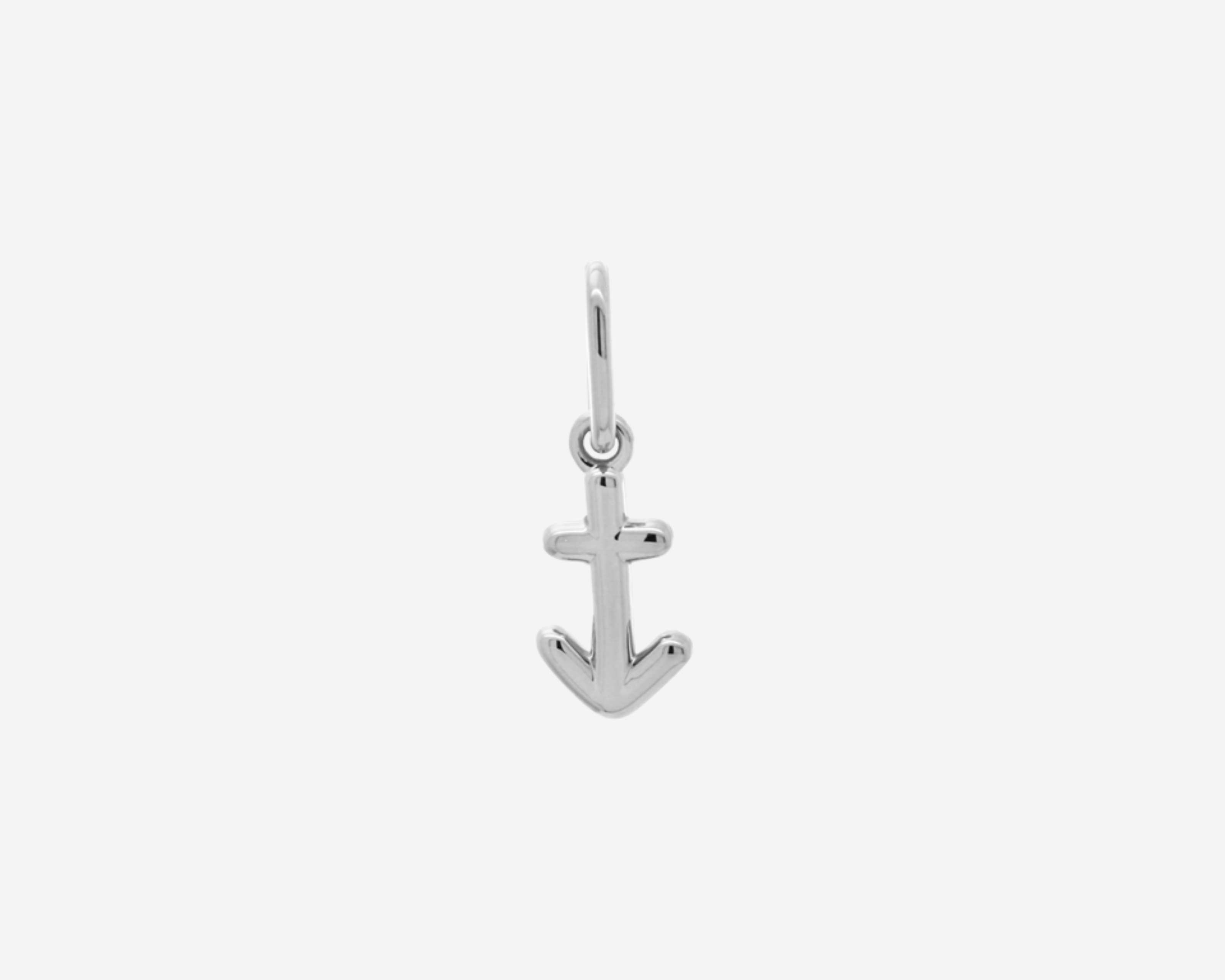 Şener Besim Sagittarius Charm in silver rhodium plating, flat lay