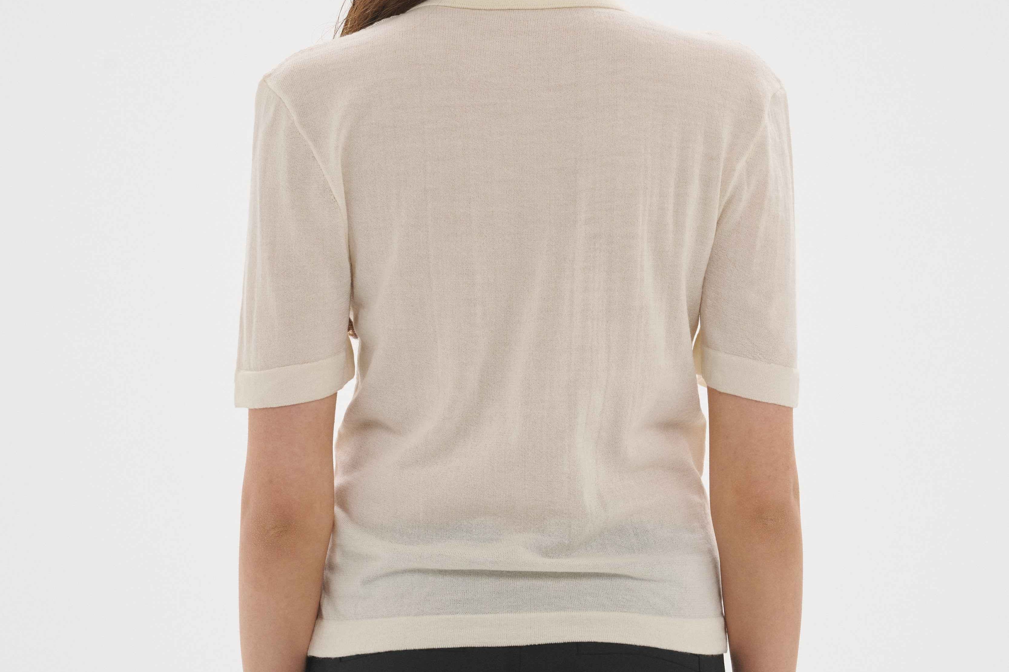 Short Sleeve Polo Cream