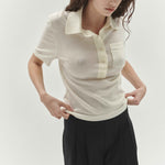 Short Sleeve Polo Cream