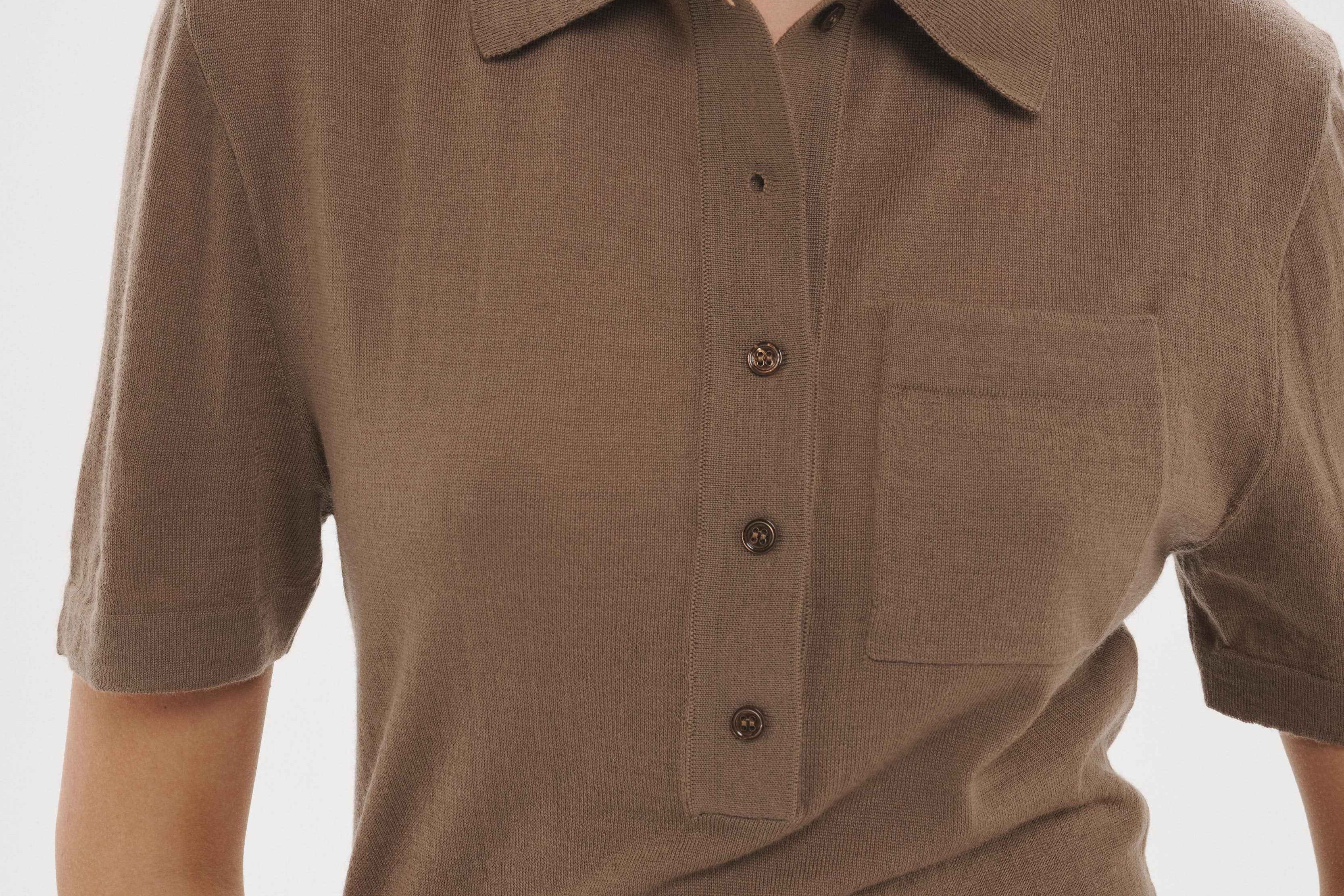 Short Sleeve Polo Putty