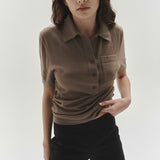 Short Sleeve Polo Putty