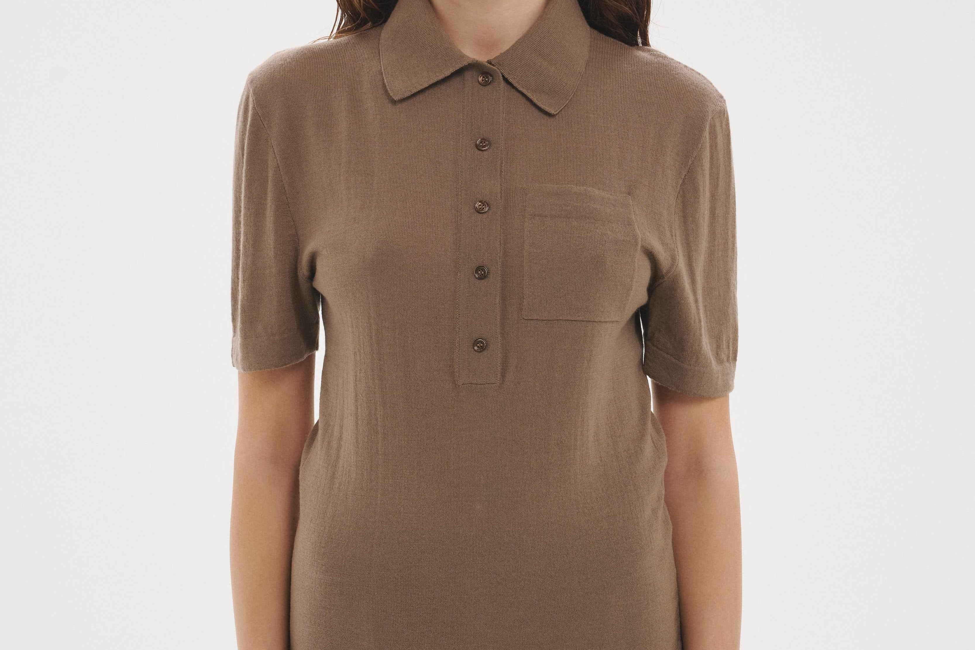 Short Sleeve Polo Putty