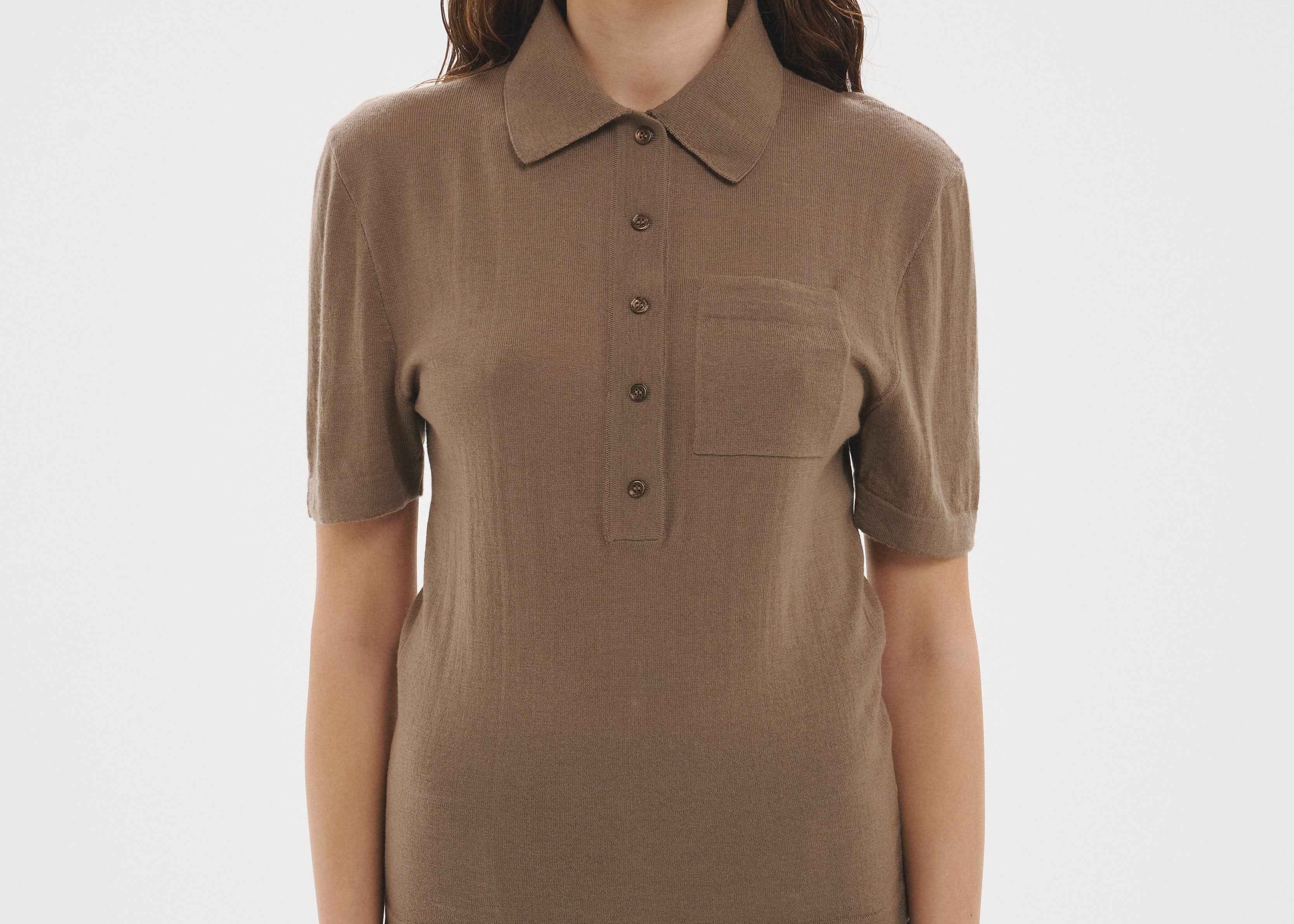 Short Sleeve Polo Putty