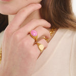 Sener Besim Signet Ring Gold Worn 