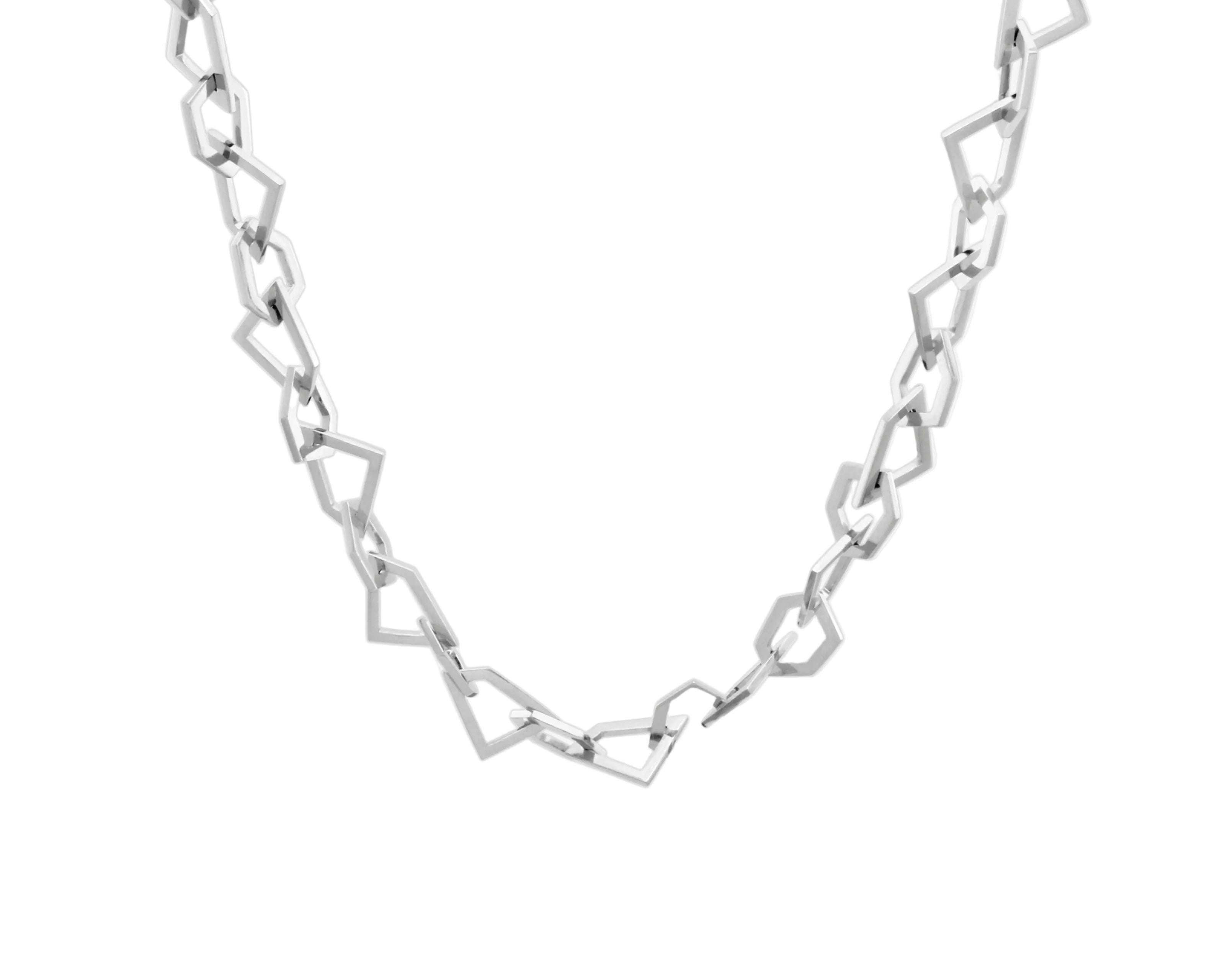 Silver Sener Besim Necklace Mosaic Chain
