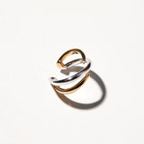Spear Double Band Ear Cuff - Gold & Silver