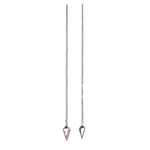 Spear Thread Earrings in Silver - Main View Şener Besim