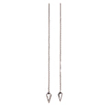 Spear Thread Earrings in Silver - Main View Şener Besim