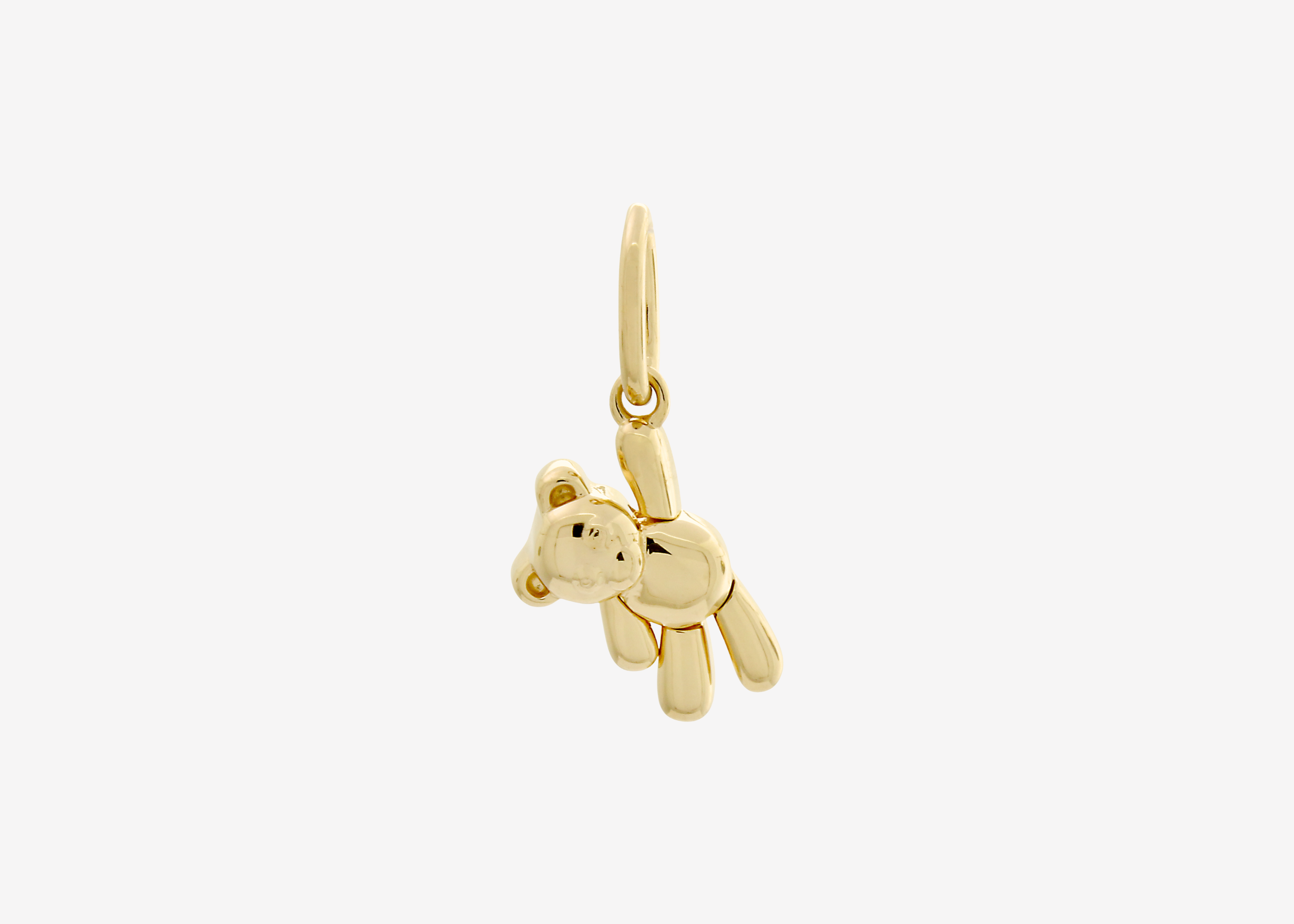 Şener Besim Teddy Bear Charm with Movable Arms in 14ct gold plating — Buildable Collection