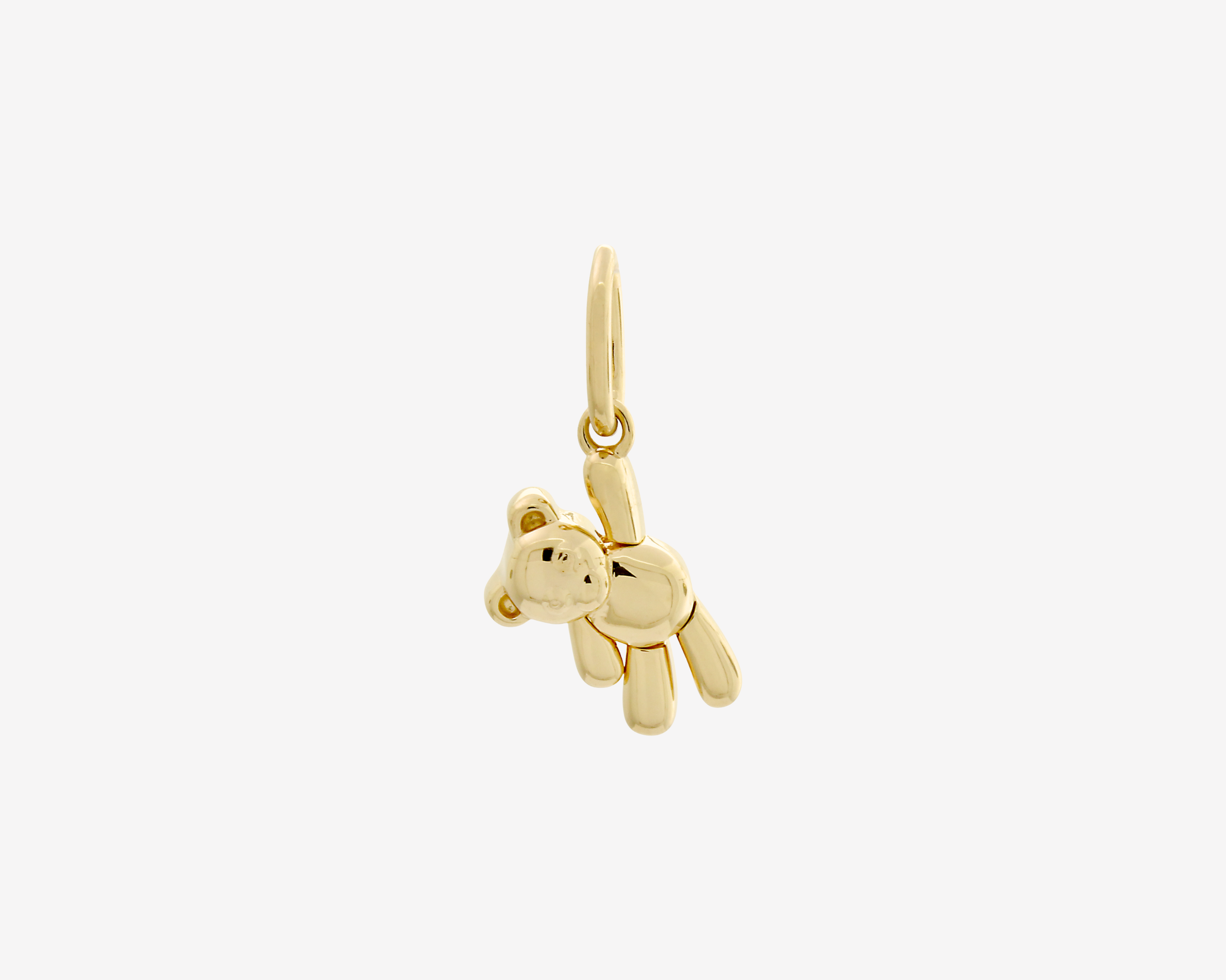 Şener Besim Teddy Bear Charm with Movable Arms in 14ct gold plating — Buildable Collection