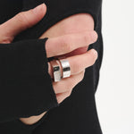 Sener Besim Tennis Ring SIlver Worn