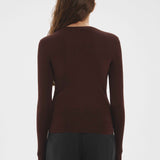 Thumbhole Crewneck Chocolate