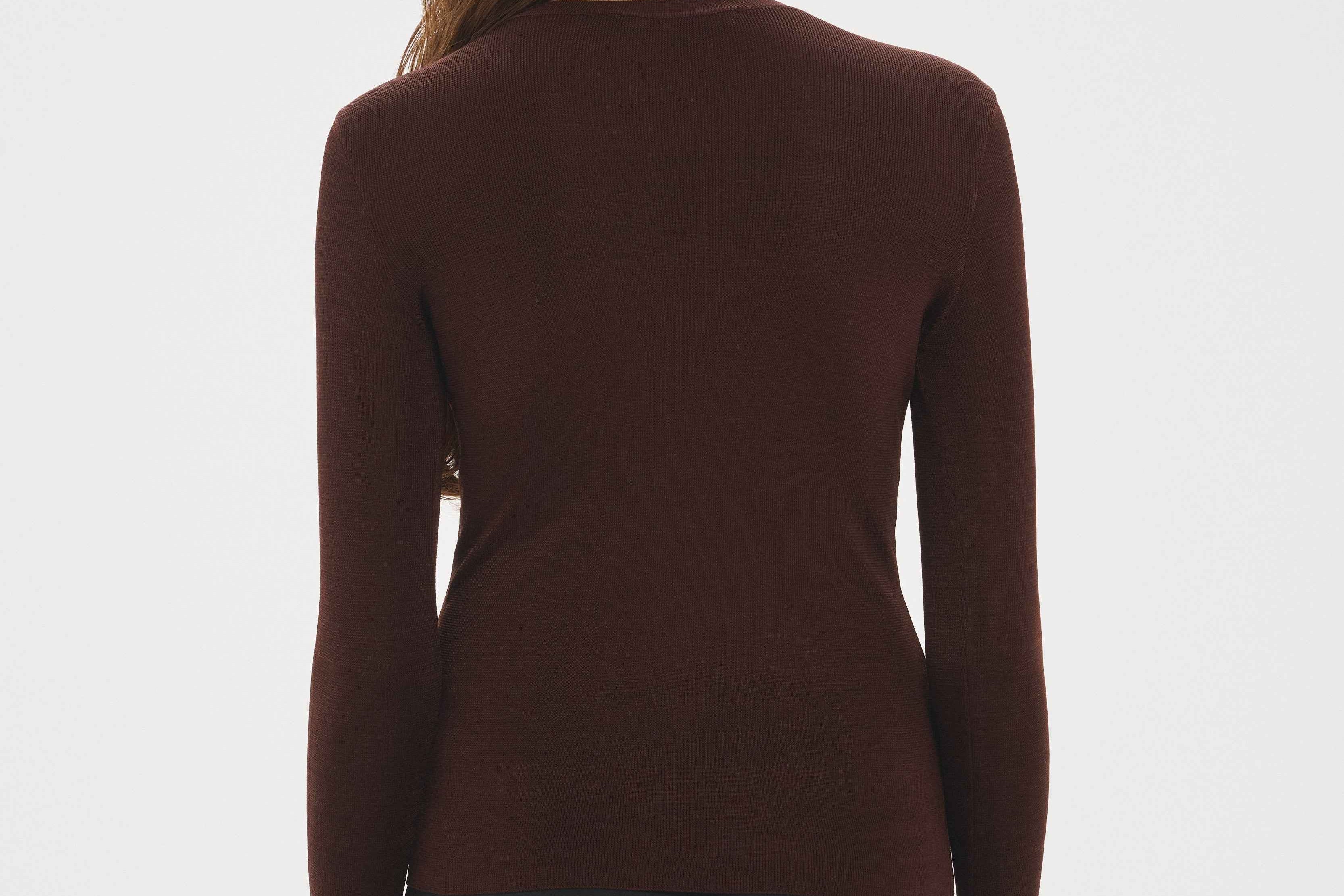 Thumbhole Crewneck Chocolate