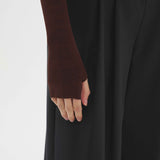 Thumbhole Crewneck Chocolate