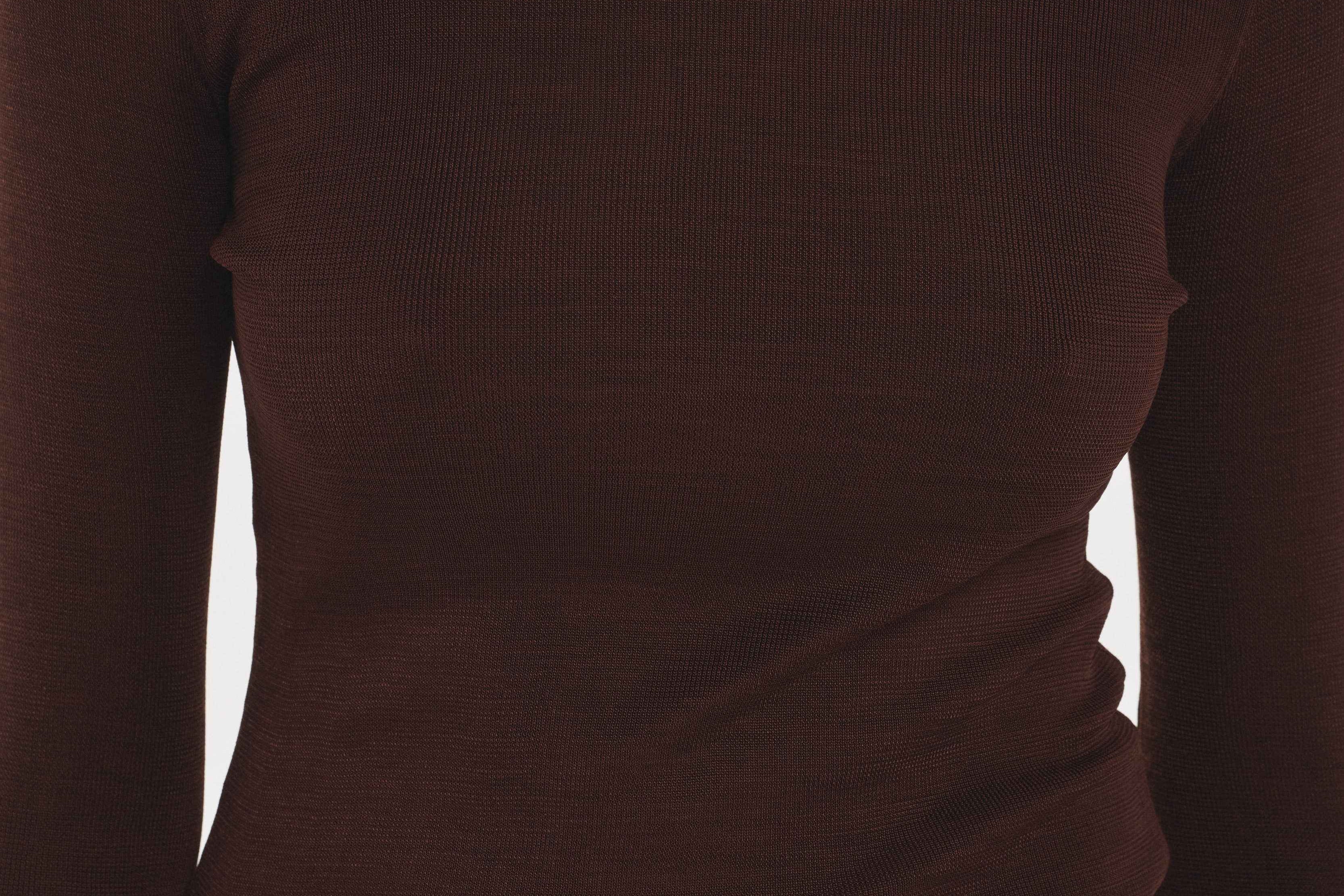 Thumbhole Crewneck Chocolate