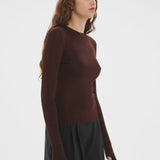 Thumbhole Crewneck Chocolate