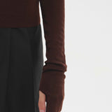 Thumbhole Turtleneck Chocolate