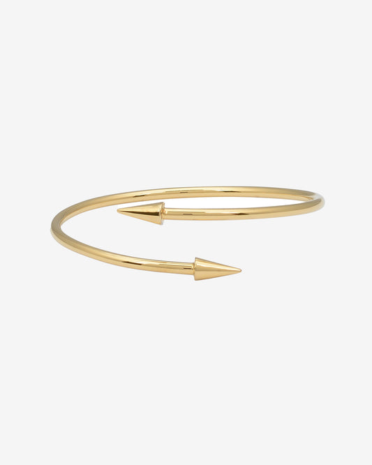 Two Point Bangle - Gold