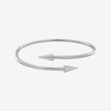 Two Point Bangle - Silver