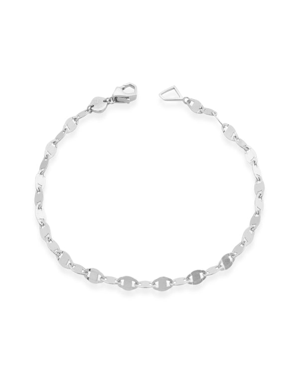 Şener Besim Link Bracelet with Clasp — Sterling Silver