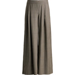 Wide leg check pant flat lay — Şener Besim