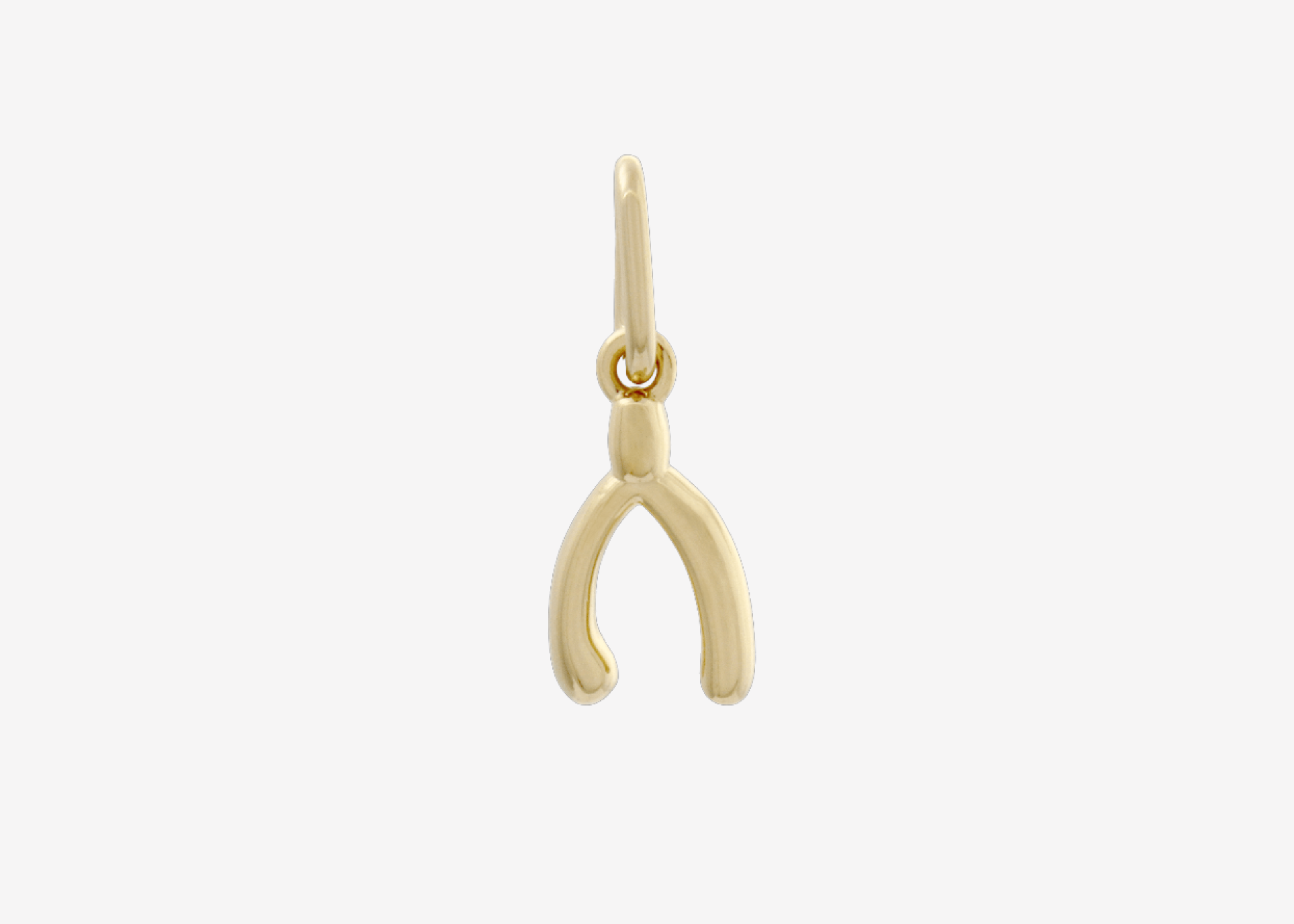 Şener Besim Wishbone Charm in 14ct gold plating — Buildable Collection