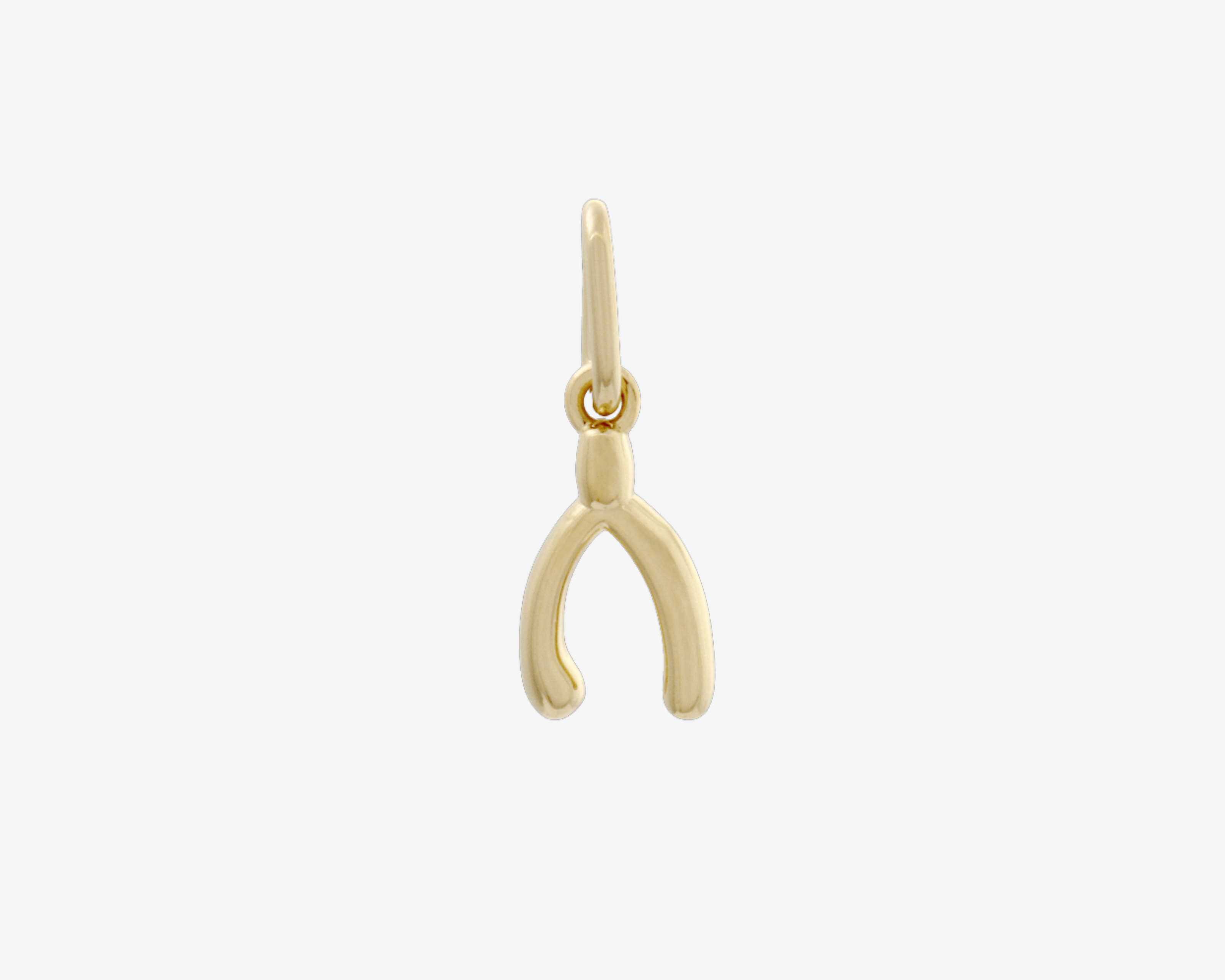 Şener Besim Wishbone Charm in 14ct gold plating — Buildable Collection