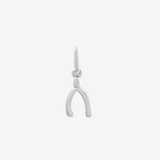 Şener Besim Wishbone Charm in rhodium plating — Buildable Collection